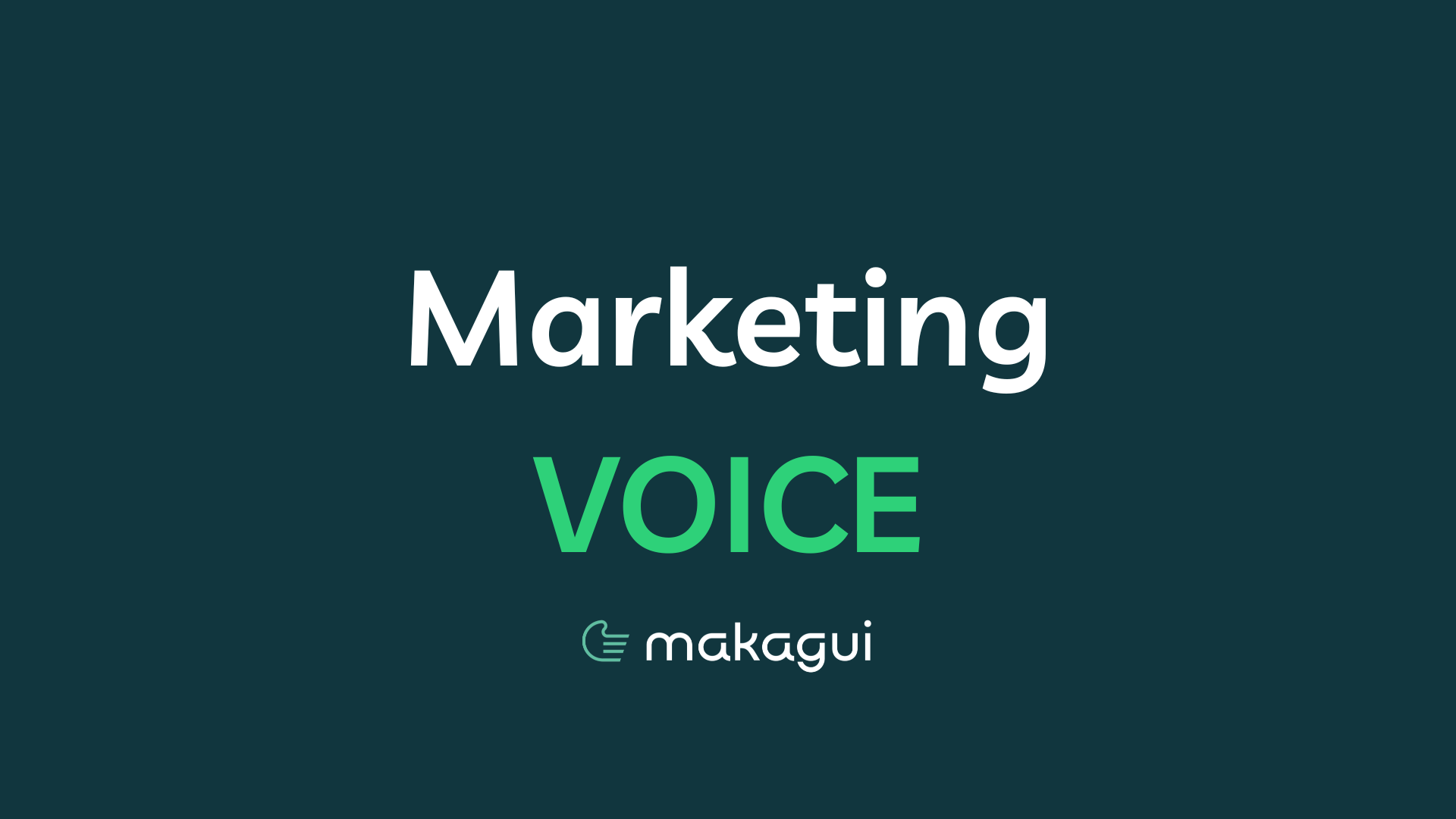 Marketing Voice